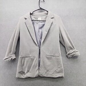 Ellison Womens Sweater Blazer Cardigan Light Grey Small Mid Sleeve